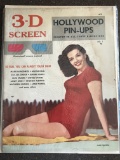 3D Screen Hollywood Pin-Ups Magazine #1 Golden Age 1953 Jane Russell Cover With 3D Glasses Key First