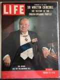 LIFE Magazine March 19, 1956 Vintage Magazine 20 Cents Sir Winston Churchill Cover Bagged and Boarde