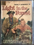 Four Color #891 Dell Walt Disneys Light in the Forest 1958 Silver Age Movie Comic 10 Cent Fess Parke