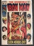 Iron Man Comic #18 Marvel 1969 Silver Age 15 Cents Guest Stars The Avengers Archie Goodwin