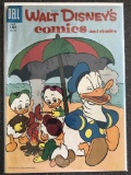 Walt Disney Comics and Stories Comic #201 Dell 1957 Silver Age Cartoon Comic Donald Duck 10 Cents