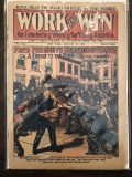 Work and Win Magazine #1312 Sporting Adventure Stories Fiction 1924 Golden Age 8 Cents