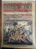 Work and Win Magazine #1339 Sporting Adventure Stories Fiction 1924 Golden Age 8 Cents