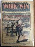 Work and Win Magazine #1363 Sporting Adventure Stories Fiction 1925 Golden Age 8 Cents