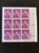 1954 Collectable US Stamps #1036 Abraham Lincoln BKLT Pane Unused Block of Nine 4 Cents Stamps
