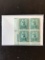 1943 Collectable US Stamps #WS13 War Savings Stamp Unused Square of Four 25 Cents Stamps