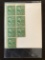1939 Collectable US Stamps #848 George Washington Green Unused Rows of Seven 1 Cent Stamps