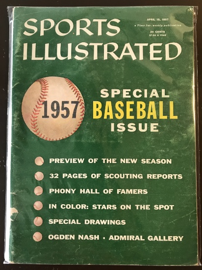 Sports Illustrated Magazine April 15 1957 Special Baseball Issue