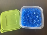 LEGO Blue Crystal Pieces Hundreds of Them in a Container Clean & in Great Shape