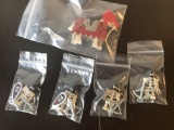 4 Skeleton Warriors with Trusty White Steed Horse Lego Minifigures Loose