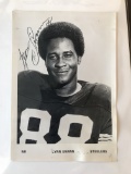 Black & White Photo Signed by Lynn Swann NFL Pro Football Hall of Fame Won 4 Super Bowls