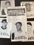 1966 Pittsburg Pirates Team Photo and Autographs Plus 10 Random Photos Taped Together