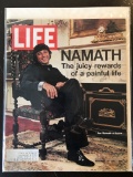 Life Magazine 1972 Joe Namath at Home Bronze Age in Very Good Condition