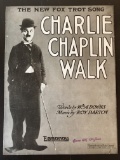 Charlie Chaplin Walk Sheet Music 1915 Golden Age Essanay WM A Downs Roy Barton