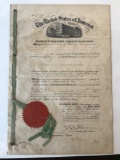 United States Patent #72732 Letters Patent 1876 Seal of the Patent Office