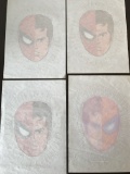 4 Vintage Spider-Man Peter Parker T-Shirt Iron-on Decals 1978 Marvel Comics Group