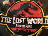 Jurassic Park The Lost World Logo Decal UNUSED! Original Movie Theater Tile Lobby Decal Large