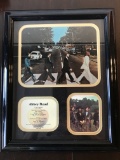 Beatles Abbry Road Framed Pictures High Quality Tribute with Album Song Listing