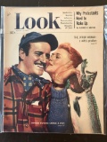 Look Magazine 1949 Golden Age Ginger Rogers Lands a Fish Issue in Protective Plastic
