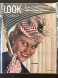 Look Magazine 1946 Golden Age Joan Caulfield Cover Issue In Protective Plastic 10 Cents Cover Price