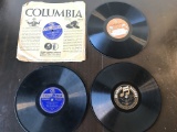 4 Columbia Graphophone Records 1908 1909 My Mammy Marcheta That Red Head Gal
