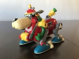 Die Cast Metal Samurai Style Japanese Rescue Sled Robo Dog Mechanical Fire Dog 70's 80's