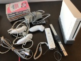 WII with Power Cords TV Cords Controller 3 Nunchuks 5 Games WarioWare Ghostbusters Sonic & the Secre