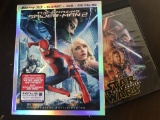 2 BluRay DVDs Star Wars The Force Awakens & The Amazing Spiderman 2 in 3D