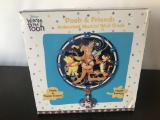 Pooh & Friends Animated Musical Wall Clock Disney Characters Dance & Piglet Swings