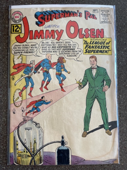 Supermans Pal Jimmy Olsen #63 DC Comics 1962 Silver Age League of Fantastic Supermen