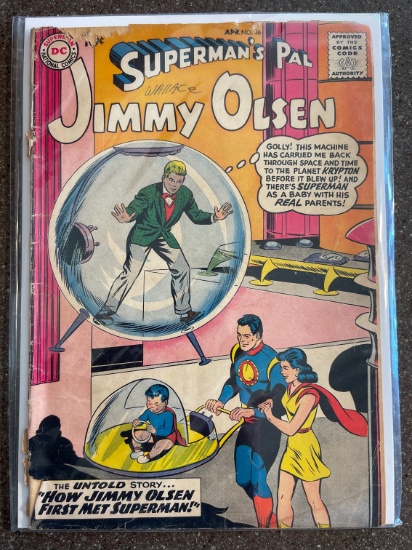 Supermans Pal Jimmy Olsen #36 DC Comics 1959 Silver Age KEY 1st Appearance of Lucy Lane