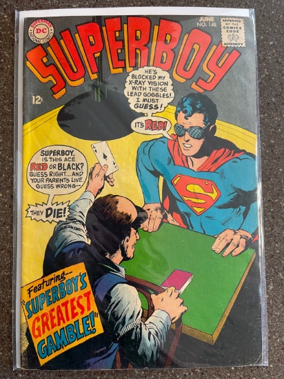 Superboy Comic #148 DC Comics 1968 Silver Age Neal Adams Curt Swan Jack Abel Cary Bates