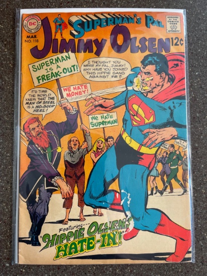 Supermans Pal Jimmy Olsen #118 DC Comics 1969 Silver Age Neal Adams Otto Binder Pete Costanza