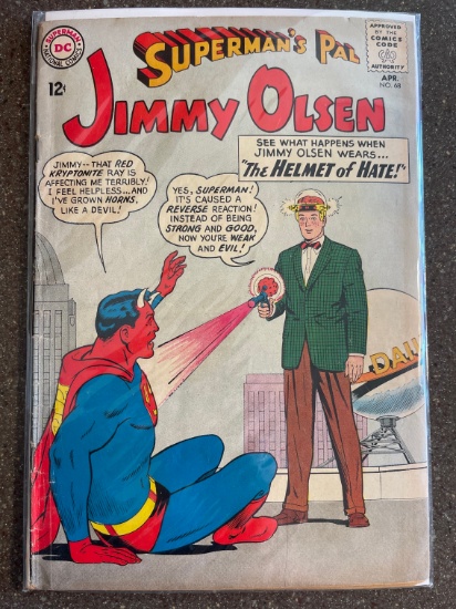 Supermans Pal Jimmy Olsen #68 DC Comics 1963 Silver Age Red Kryptonite Ray