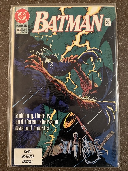 Batman Comic #466 DC Comics 1991 Alan Grant