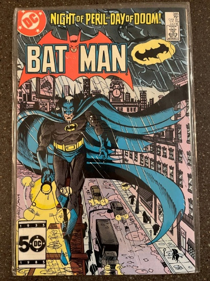 Batman Comic #385 DC Comics 1985 Bronze Age Calendar Man Goes After Robin