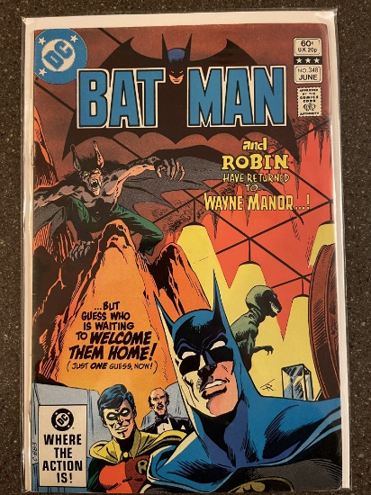 Batman Comic #348 DC Comics 1982 Bronze Age MAN-BAT! Jim Aparo