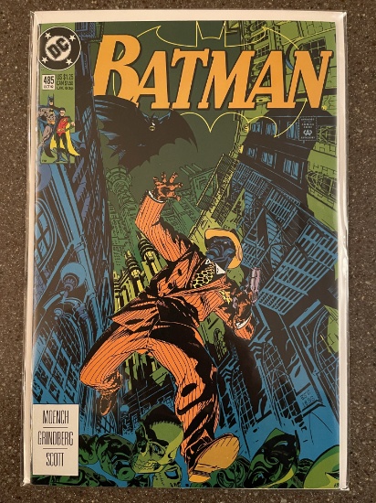 Batman Comic #485 DC Comics 1992 Batman Caught By Black Mask