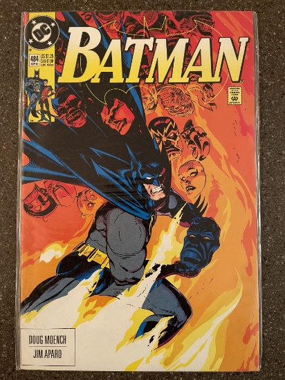 Batman Comic #484 DC Comics 1992 Black Mask Returns!