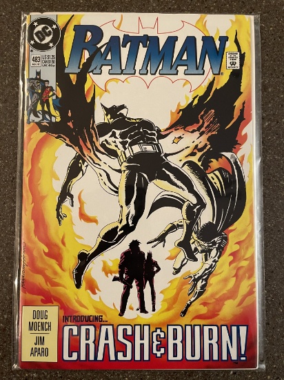 Batman Comic #483 DC Comics 1992 Crash and Burn Jim Aparo