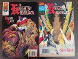 Knights of Pendragon Comic #1-2 Marvel Comics Key First Issue Alan Davis