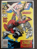 X-Force Comic #15 Marvel 1992 Key Classic Battle Cable vs Deadpool