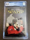 Walt Disney SCAMP Comic #1 Gold Key CGC Graded 5.5 Encased 1967 Silver Age 12 Cents