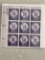 US Stamps #1035 Liberty Series: Statue of Liberty 1954 Unused Block of 3 Cent Stamps