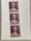 US Stamps #CZ117 Goethals Red Violet 1934 Unused Column of 3 Cent Stamps