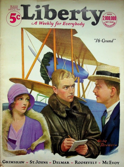 Liberty Magazine A Weekly for Everybody July 27 1929 Golden Age Great Depression Era Magazine 5 Cent