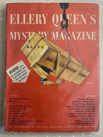 Ellery Queens Mystery Magazine Vol 14 #71 Davis Publications 1949 Golden Age