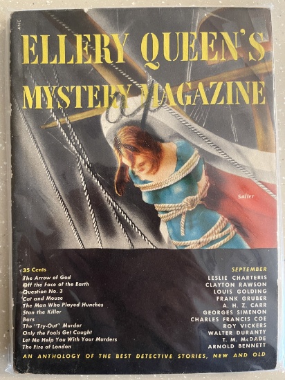 Ellery Queens Mystery Magazine Vol 14 #70 Davis Publications 1949 Golden Age