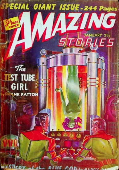 Amazing Stories Magazine Vol 16 #1 Experimeter Publications 1942 Golden Age Edgar Rice Burroughs Isa