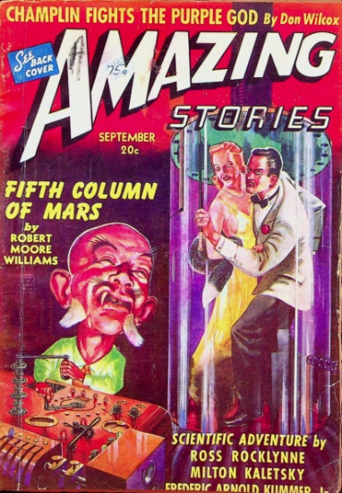 Amazing Stories Magazine Vol 14 #9 Experimeter Publications 1940 Golden Age Edgar Rice Burroughs Isa